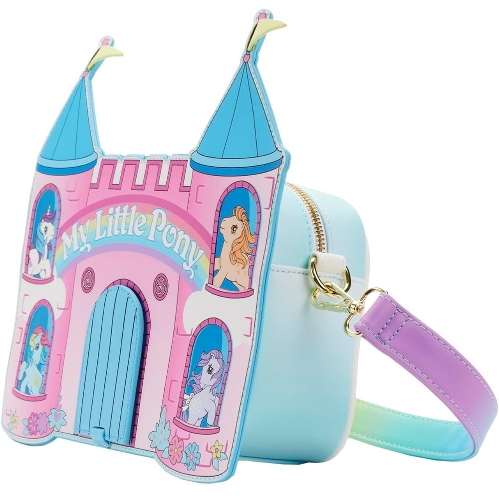 Loungefly Hasbro My Little Pony Castle Cross Body Bag. NWT - Picture 3 of 6